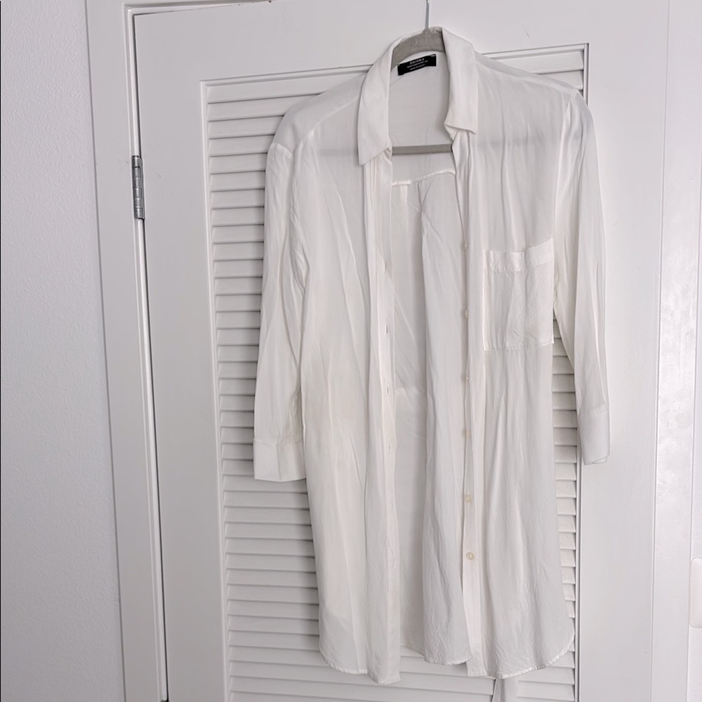Bershka button down shirt dress  Sz M